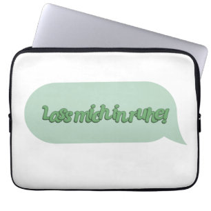 Lass mich in ruhe! laptop sleeve