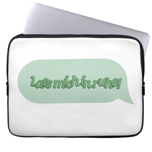 Lass mich in ruhe! laptop sleeve (Front)