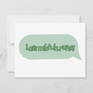 Lass mich in ruhe! RSVP card