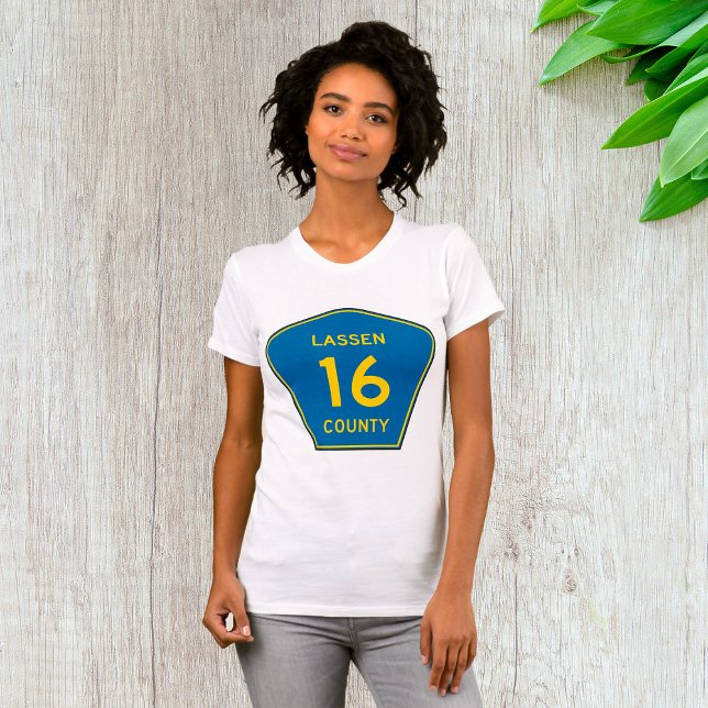 Lassen County Road Sign Womens T-Shirt (Creator Uploaded)