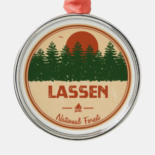 Lassen National Forest Metal Tree Decoration