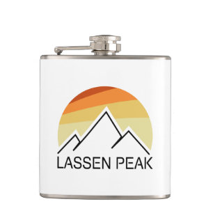 Lassen Peak California Retro Hip Flask