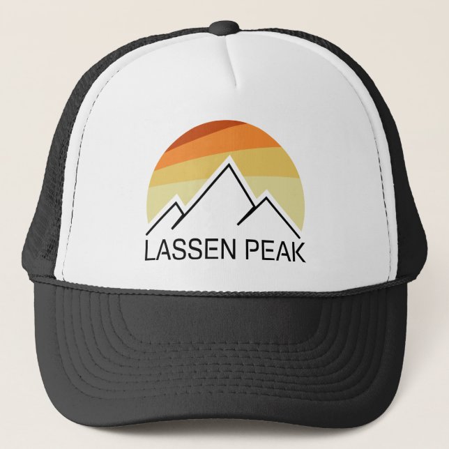 Lassen Peak California Retro Trucker Hat (Front)