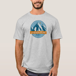 Lassen Peak California Stars Moon T-Shirt