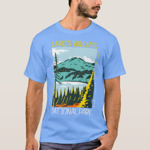 Lassen Volcanic National Park California Distresse T-Shirt