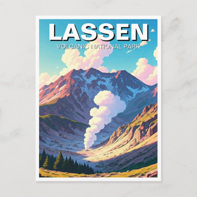 Lassen Volcanic National Park California Postcard (Front)