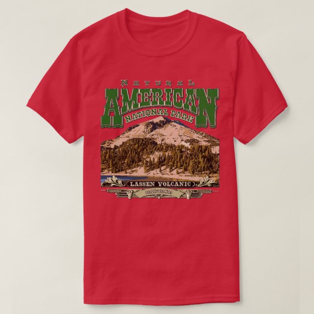 Lassen Volcanic national park California T-Shirt (Design Front)