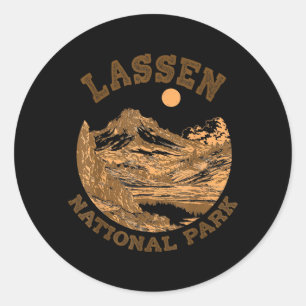 Lassen Volcanic National Park California Travellin Classic Round Sticker