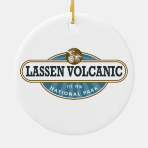 Lassen Volcanic National Park Ceramic Tree Decoration