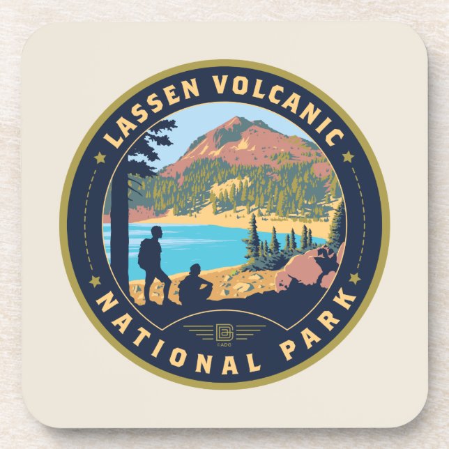Lassen Volcanic National Park Coaster (Front)