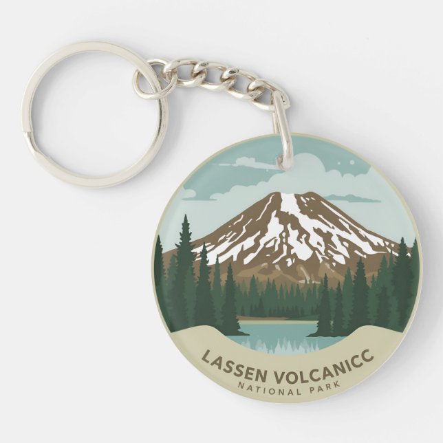 Lassen Volcanic National Park Key Ring (Front)
