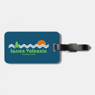 Lassen Volcanic National Park Retro Luggage Tag