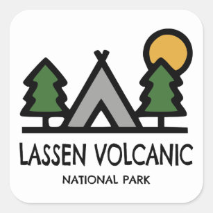 Lassen Volcanic National Park Square Sticker