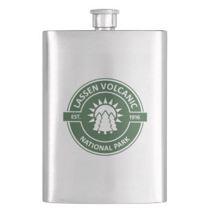 Lassen Volcanic National Park Sun Trees Hip Flask