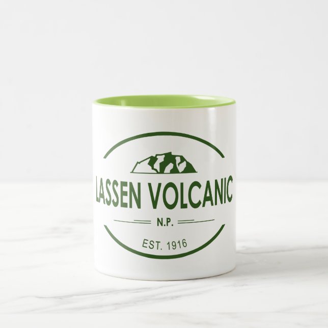 Lassen Volcanic National Park Two-Tone Coffee Mug (Center)