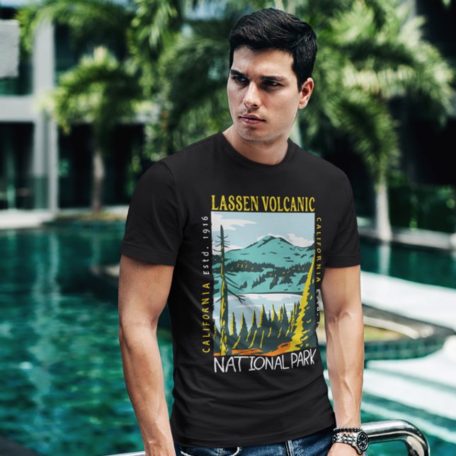 Lassen Volcanic National Park Vintage Distressed  T-Shirt (Creator Uploaded)