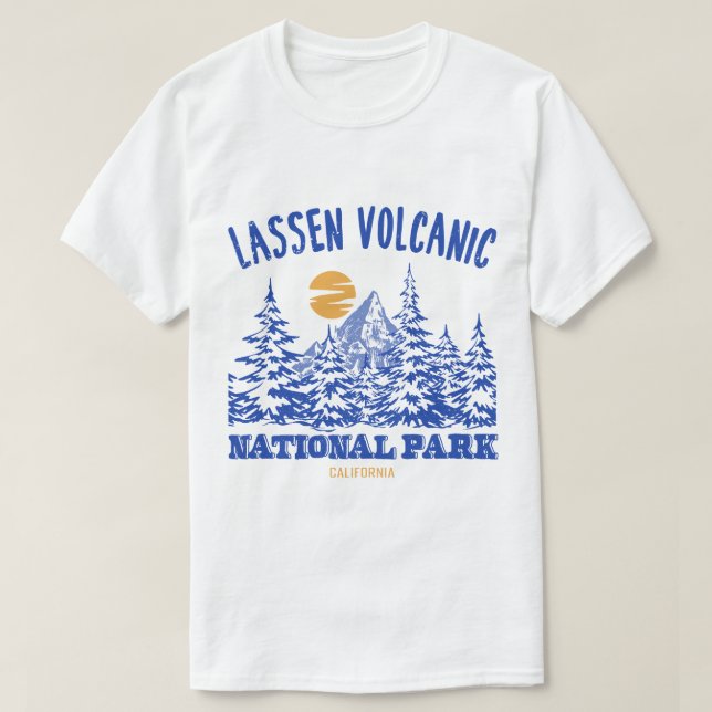 Lassen Volcanic National ParkAmerica California Ad T-Shirt (Design Front)