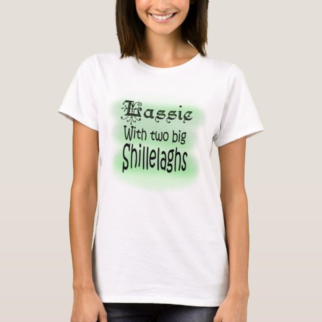 Lassie with Two Big Shillelaghs Women's T-Shirt (Front)