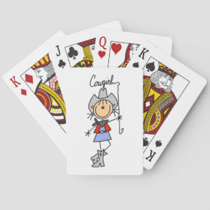 Lasso Cowgirl T-shirts and Gifts Playing Cards