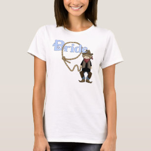 Lassoed Bride Country Western Wedding tshirt