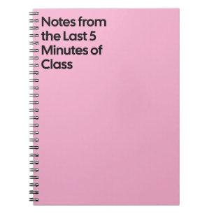 Last 5 Minutes Class Notebook
