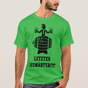 Last away ride JGA groom beer barrel black T-Shirt
