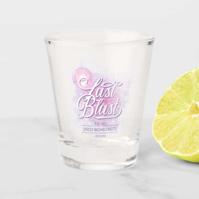 Last Blast Disco Bachelorette ID928 Shot Glass (Front)
