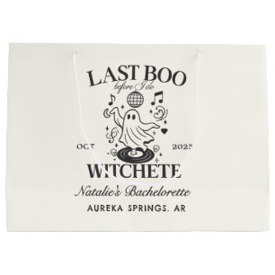 Last Boo Before I Do Bachelorette Halloween Party Large Gift Bag
