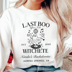 Last Boo Before I Do Bachelorette Halloween Party Sweatshirt
