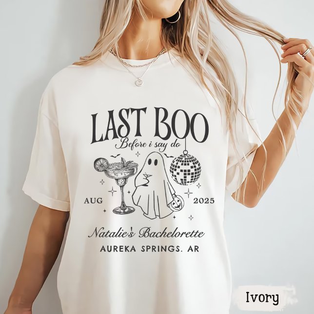 Last Boo Before I Do Bachelorette Halloween Party T-Shirt (Creator Uploaded)