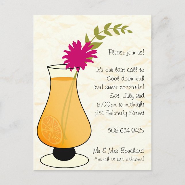 Last Call invitation (Front)