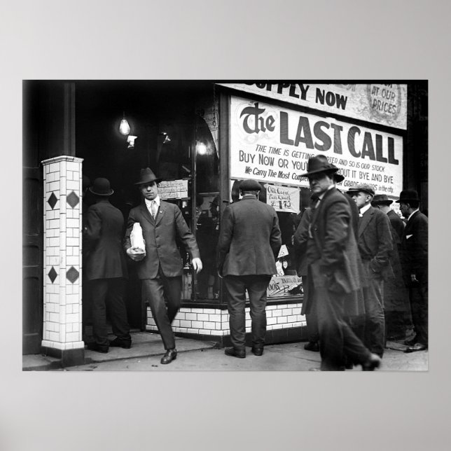 LAST CALL PROHIBITION POSTER (Front)