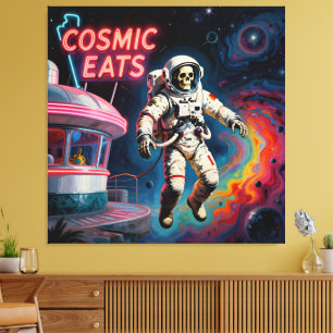 LAST CHANCE CAFE-FOOD TO DIE FOR CANVAS PRINT
