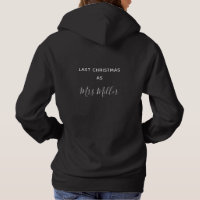 Last Christmas as Mrs Personalised Surname