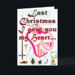 Last Christmas... Holiday Card<br><div class="desc">Morning Gals! This Christmas,  jingling bells are looking rather greasy and vain in the face of the seemingly never-ending Iraqi warfare. Time to stop it..as soon as possible?!</div>