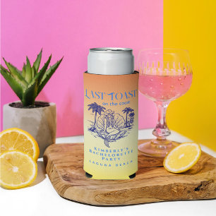 Last Coast Bachelorette Party Cowgirl Mermaid  Seltzer Can Cooler