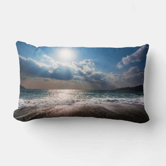 Last Day at the Beach Lumbar Cushion (Front)