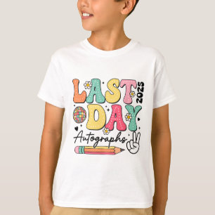 Last Day Autographs 2024-2025 Groovy Cute Last Day T-Shirt