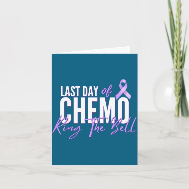 Last Day Chemo Ring Bell Artwork Card (Front)