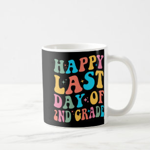 Last Day Of 2nd Grade Last Day Of School Groovy Coffee Mug