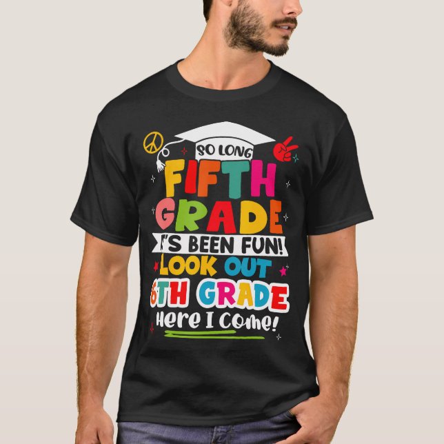 Last Day Of 5Th Grade Graduation Graduate Boys T-Shirt (Front)