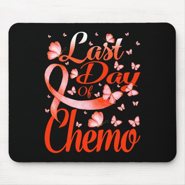 Last Day Of Chemo Rsd Crps Awareness Butterfly  Mouse Pad (Front)