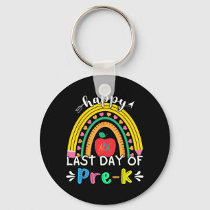 Last Day Of Pre-k Kindergarten Rainbow Teacher Stu Key Ring
