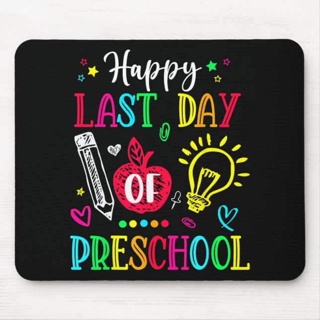 Last Day Of Preschool Hello Summer Graduation Gift Mouse Pad (Front)