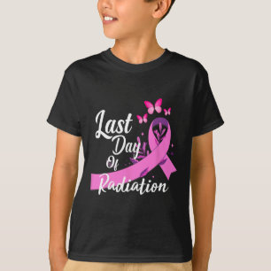 Last Day Of Radiation Treatment Breast Cancer Awar T-Shirt