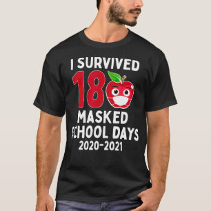 Last Day of School 180 Masked Days End of School 2 T-Shirt