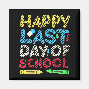Last Day Of School 2024 Grad Student Teacher Kids Magnet