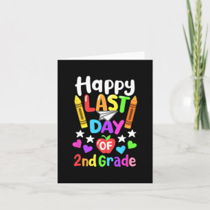Last Day Of School 2nd Grade Cl Of 2024 Kids  Card