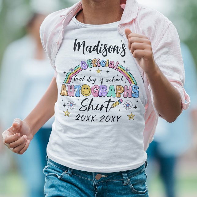 Last Day Of School Autographs T-Shirt (Creator Uploaded)