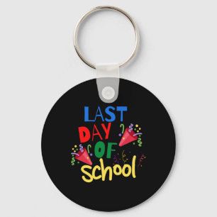 Last Day Of School Celebration Gift Tee Key Ring